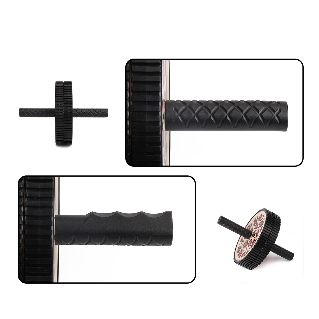 MEJOR ESTABILIDAD Las ruedas dobles permiten una mayor estabilidad que los modelos con una sola rueda, por lo que puede concentrarse más en fortalecer sus abdominales de manera segura y menos en tratar de controlar el movimiento con los brazos.
