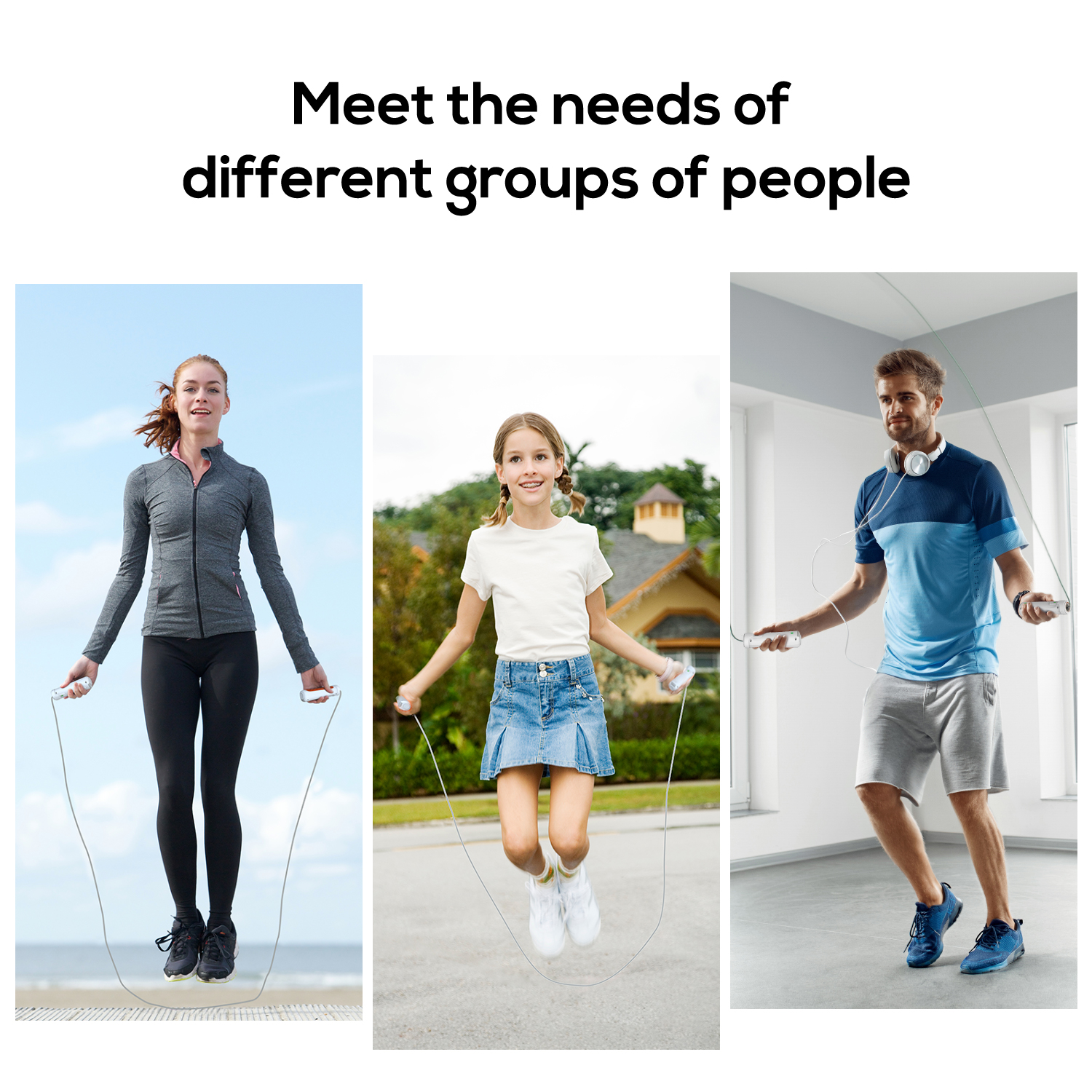 ejercicio de cuerda de saltar bluetooth de ajuste inteligente Perfecto para los amantes de los deportes: nuestra cuerda de saltar de fitness es ideal para el entrenamiento cardiovascular y de resistencia, quema calorías y maximiza la agilidad.Ordene nuestra cuerda de saltar ajustable y comience a disfrutar de los mejores entrenamientos.