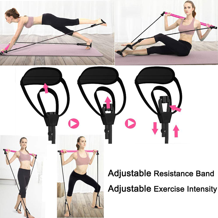 Stick presenta bandas de resistencia de látex natural de 2 piezas que se pueden estirar hasta 6 veces su longitud sin romperse.
