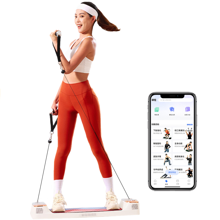 Motor revolucionario Futurist Fitness con algoritmo inteligente, resistencia ajustable, compatible con WiFi y Bluetooth.