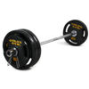 barra de gimnasio con pesas