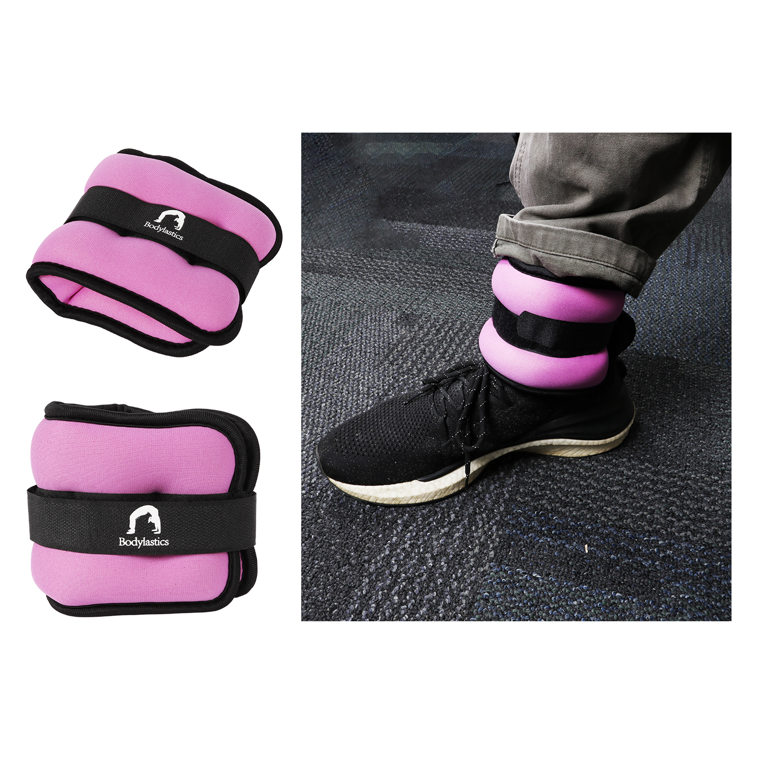 PESOS DURADEROS PARA LAS PIERNAS PARA MUJERES Y HOMBRES Fabricados con un material duradero que absorbe la humedad, este juego de pesas para los tobillos resistirá el uso frecuente con el tiempo, con filas sólidas y reforzadas de costuras para evitar que la arena se escape.No hay necesidad de gastar dinero en costosas membresías en gimnasios o costosas máquinas de ejercicio.