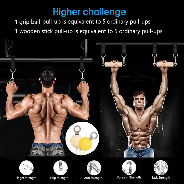 wholesale Escalada de madera Pull Up Power Ball - Tecnología ProCircle