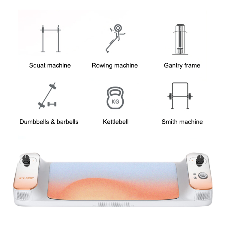 Smart Fitness Board=Una máquina de gimnasio Digital Home Gym PC230 es multifuncional, plegable, móvil y portátil.Varios modos de entrenamiento.Resistencia ajustable.Más inteligente, más seguro y más privado.motor smart power rack Futurist Fitness Revolucionario motor con algoritmo inteligente, resistencia ajustable, compatible WiFi y Bluetooth.power rack APP Free & TV Projection Conectándose fácilmente a la aplicación móvil, puede proyectarla en la pantalla del televisor.Los entrenadores gratuitos y varios movimientos satisfacen cualquier ejercicio.Actualización Mensual.