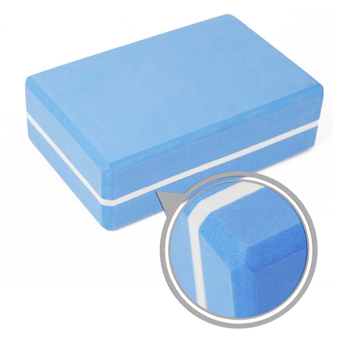 Material premium Nuestros grandes bloques de espuma de yoga están hechos de espuma EVA de alta densidad y resistente al estiramiento, que es liviana y resistente, por lo que le brindarán un apoyo estable y comodidad.