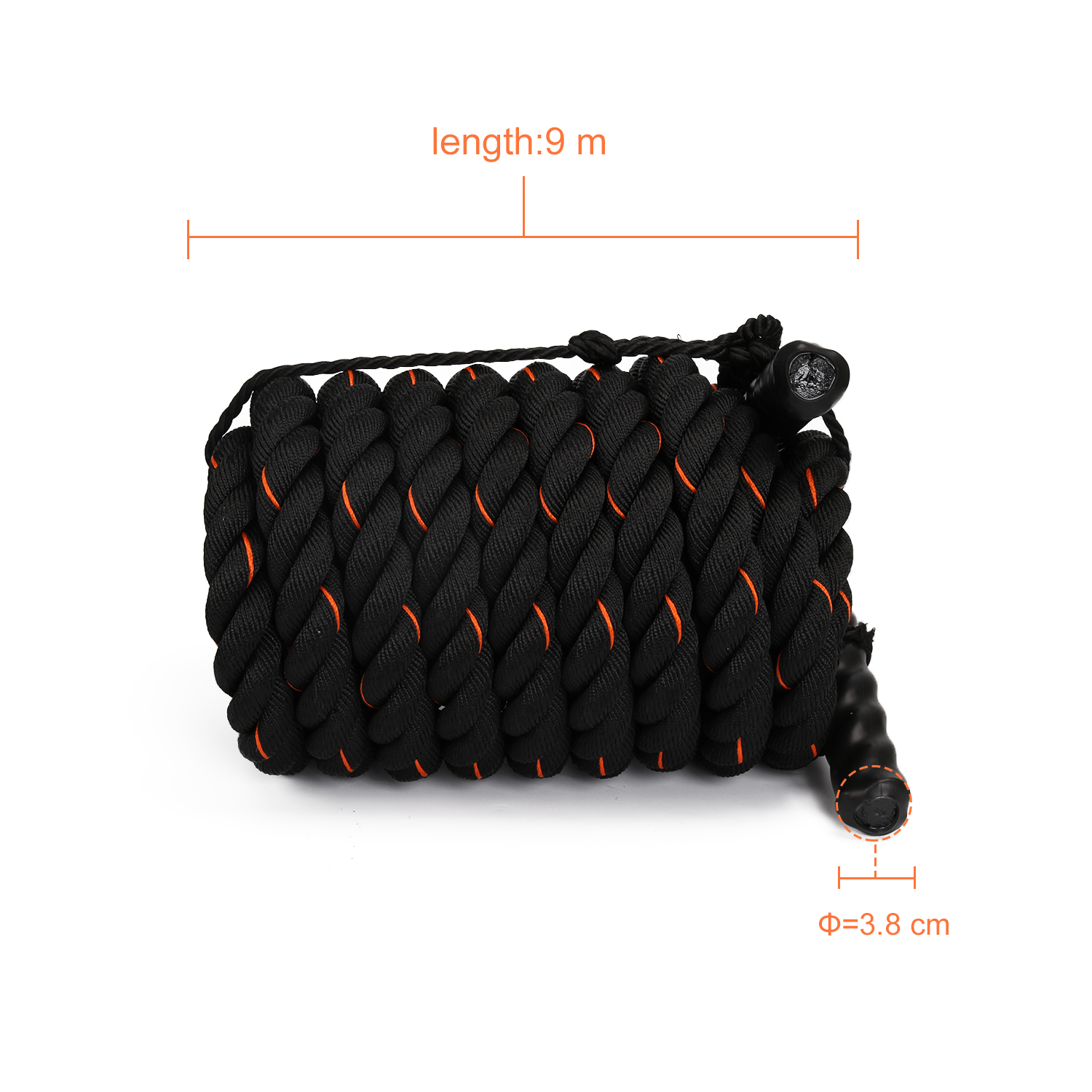 100 % poliéster Más duradero y más pesado que una mezcla de materiales PolyPro y PolyDac, el anclaje de la cuerda de batalla a juego es más resistente.Se puede usar en el gimnasio en casa o al aire libre y es fácil de armar para entrenar con cuerdas de entrenamiento en cualquier momento y en cualquier lugar.