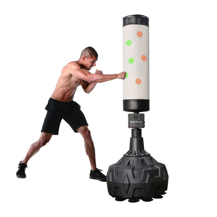 Sacos de boxeo Para practicar habilidades de boxeo, mejorar la fuerza y ​​la resistencia.Hay muchos tipos diferentes de sacos de boxeo, incluyendo bolas de velocidad, sacos de boxeo y sacos de boxeo tailandeses, entre otros.